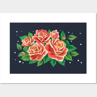 Bouquet of roses Posters and Art